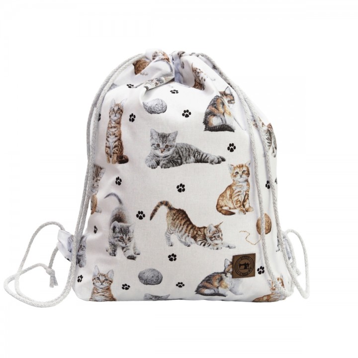 Plecak Worek Bawełniany dla dzieci Małe Koty