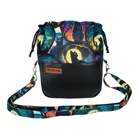 Torebka Księżycowy Kot Mała Sakiewka