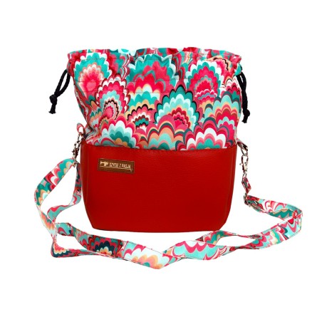 Torebka Fale Różowe Mała Sakiewka