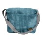 Torebka Sztruksowa w Morskim kolorze