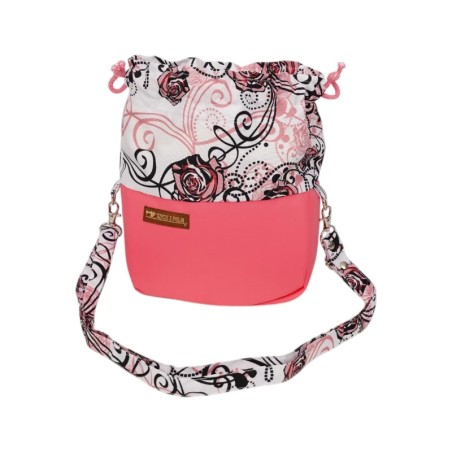 Torebka Różowa i Elegancki Wzór Kwiatowy
