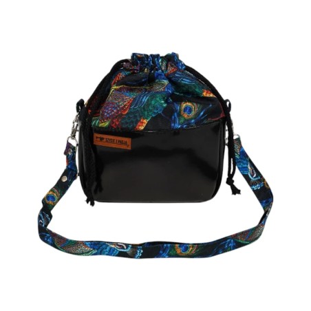 Sakiewka Torebka Czarna – Klasyczny Styl Pawie