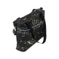 Torbo Plecak Damski w Kwiaty - Czarna Lilia