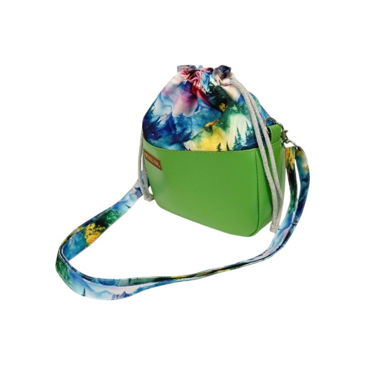 Torebka Sakiewka Leśna Akwarela – Zielona Torebka na Ramię