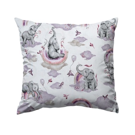 Bawełniana poszewka dziecięca 40x40 – słoniki, chmurki i balony