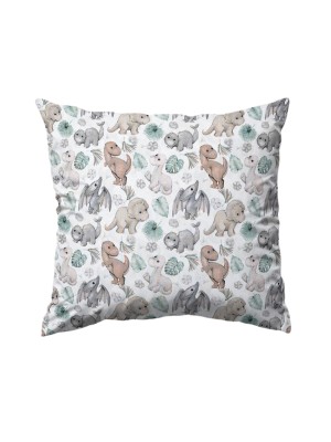 Bawełniana poszewka dziecięca 40x40 – Pastelowe Dinozaury