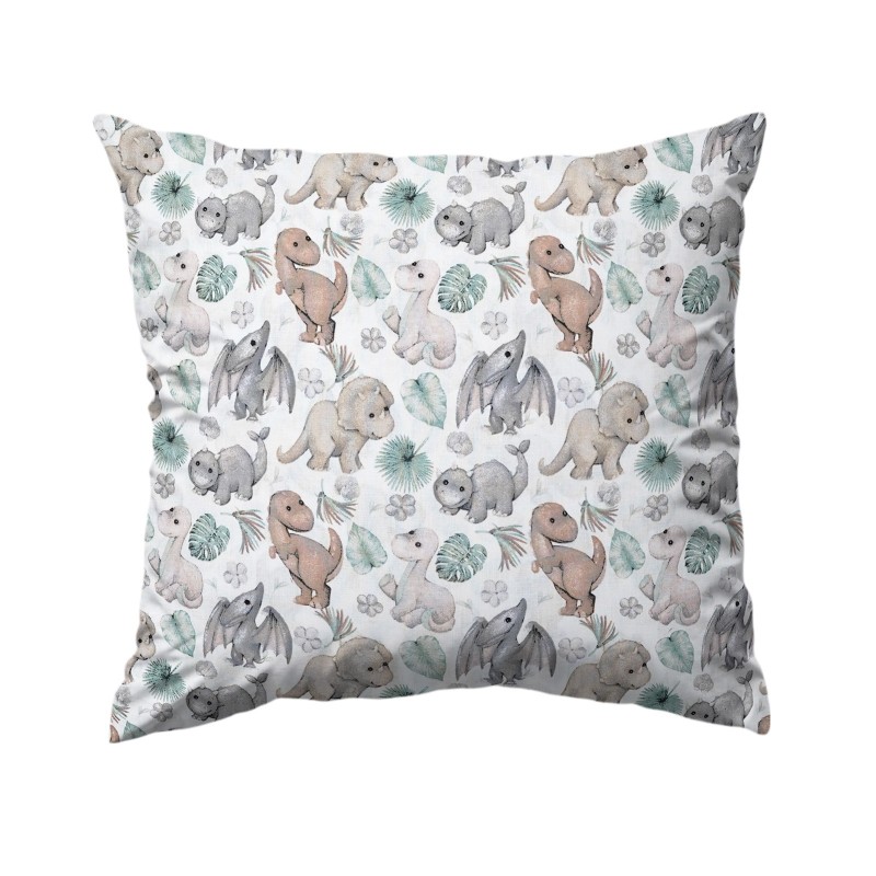 Szycie z pasją|Bawełniana Poszewka Na Poduszkę – Pastelowe Dinozaury|Poszewki Bawełniane|SZYCIE Z PASJĄ