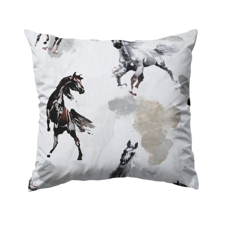 Bawełniana Poszewka Na Poduszkę – Konie