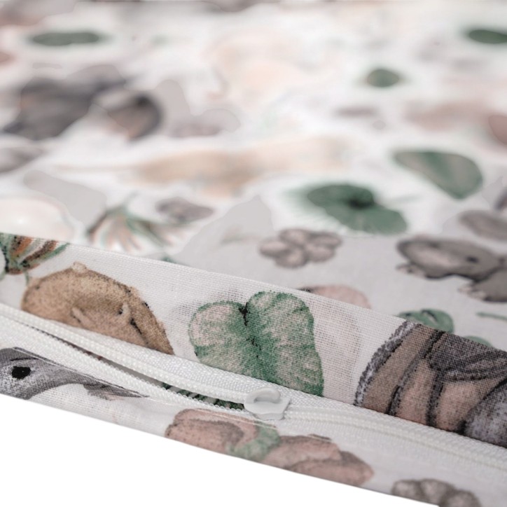 Bawełniana Poszewka Na Poduszkę – Pastelowe Dinozaury