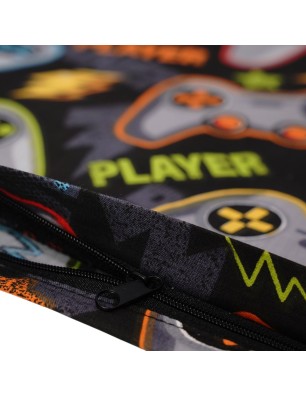 kolorowa poszewka z motywem gamingowym