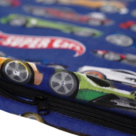 Bawełniana Poszewka Na Poduszkę – kolorowe auta wyścigowe