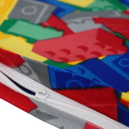 Bawełniana Poszewka Na Poduszkę – kolorowe klocki do zabawy