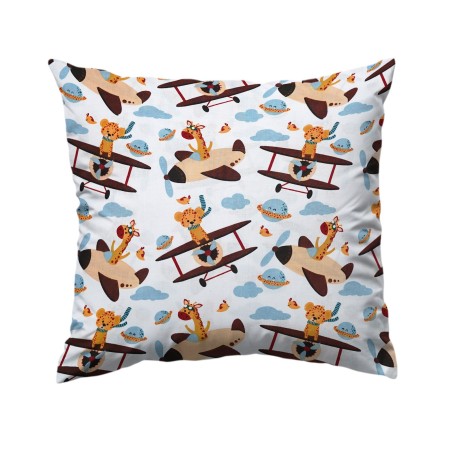 Bawełniana Poszewka Na Poduszkę – Zwierzaki w Przestworzach