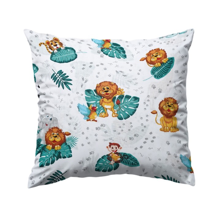 Bawełniana Poszewka Na Poduszkę – Król Dżungli i Przyjaciele