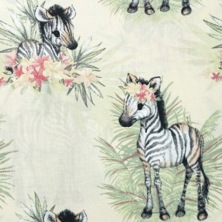 Bawełniana Poszewka Na Poduszkę – Tropikalna Zebra