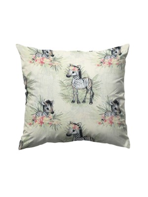 Bawełniana Poszewka Na Poduszkę – Tropikalna Zebra