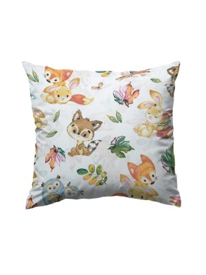 Bawełniana Poszewka Na Poduszkę – Leśne Maluchy