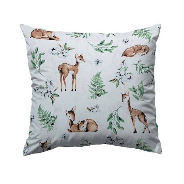 Bawełniana Poszewka Na Poduszkę – Leśne Sarenki Bawełniana Poszewka Na Poduszkę – Leśne Sarenki