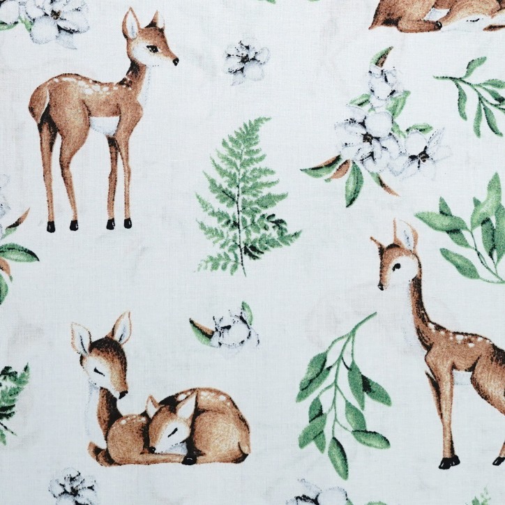 Bawełniana Poszewka Na Poduszkę – Leśne Sarenki Bawełniana Poszewka Na Poduszkę – Leśne Sarenki