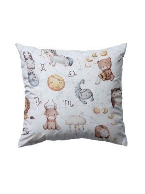 Bawełniana Poszewka Na Poduszkę – Zodiak w Krainie Snów