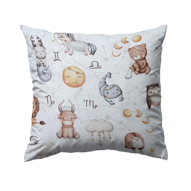Bawełniana Poszewka Na Poduszkę – Zodiak w Krainie Snów