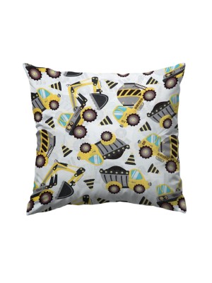 Bawełniana Poszewka Na Poduszkę – Mały Operator Koparki