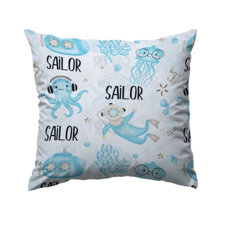 Bawełniana Poszewka Na Poduszkę – Wesoła Ekipa z Głębin