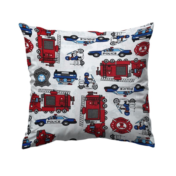 Bawełniana Poszewka Na Poduszkę – Straż Pożarna i Policja Bawełniana Poszewka Na Poduszkę – Straż Pożarna i Policja