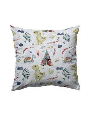 bawełniana poszewka z dinozaurami dla dzieci