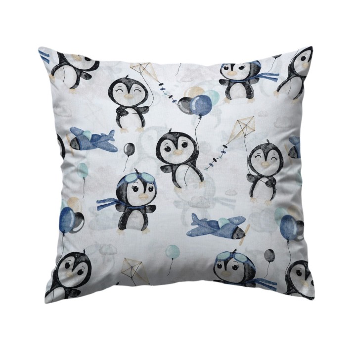Bawełniana Poszewka Na Poduszkę – Latające Pingwiny