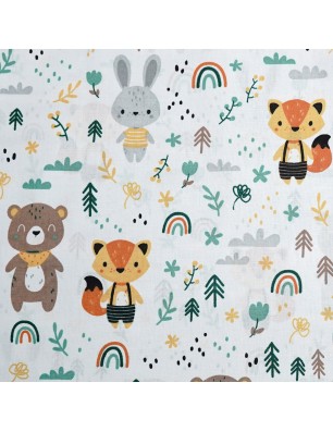 bawełniana poszewka dekoracyjna ze zwierzętami