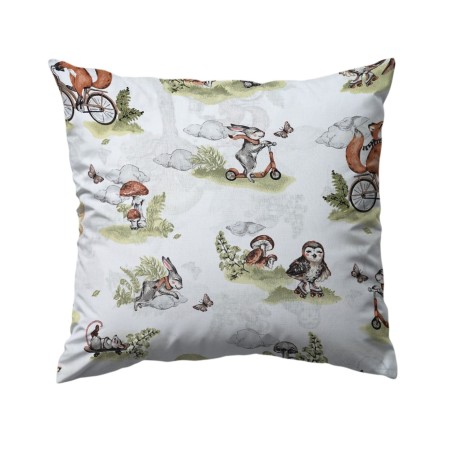 Bawełniana Poszewka Na Poduszkę – Leśne Szaleństwo na Kółkach