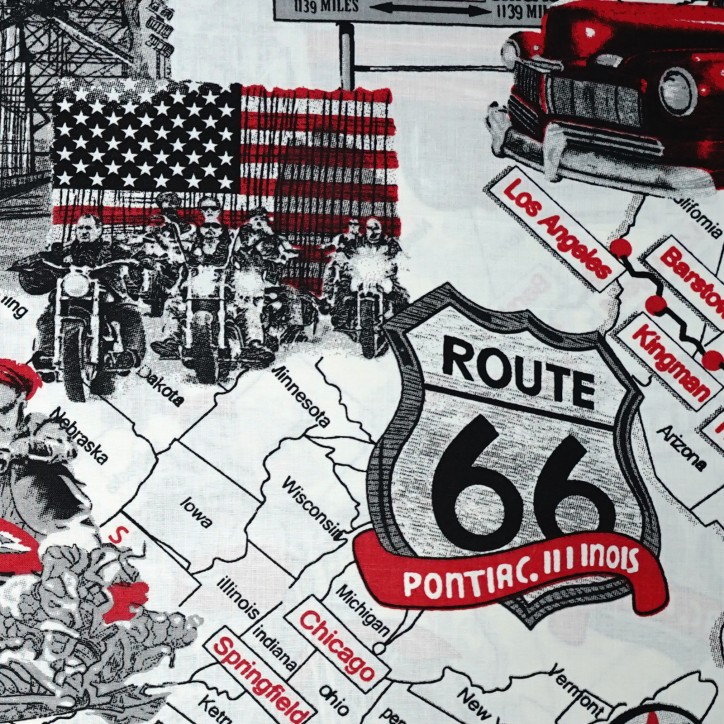 Bawełniana Poszewka Na Poduszkę – Route 66: Amerykańska Przygoda
