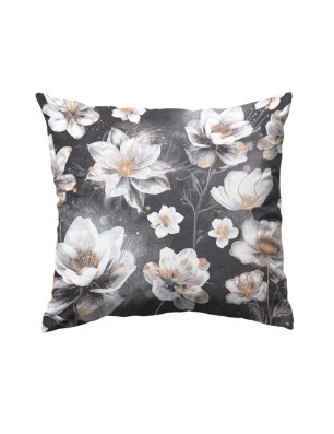 dekoracyjna poszewka handmade z motywem botanicznym – 40x40 cm
