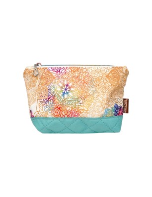 mała kosmetyczka mandala turkus handmade