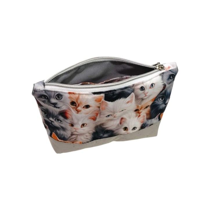 Mała Kosmetyczka z Motywem Kotów - 19x13x5cm Rozmiar S