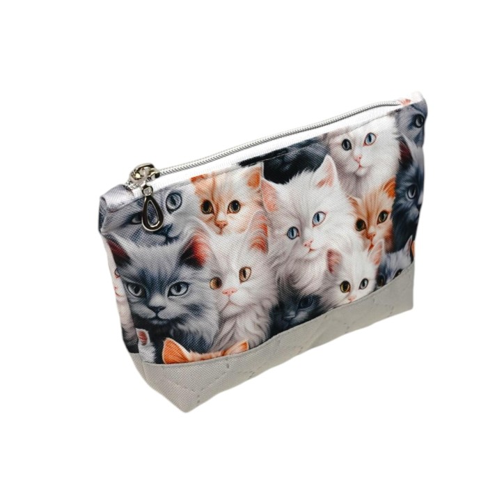 Mała Kosmetyczka z Motywem Kotów - 19x13x5cm Rozmiar S