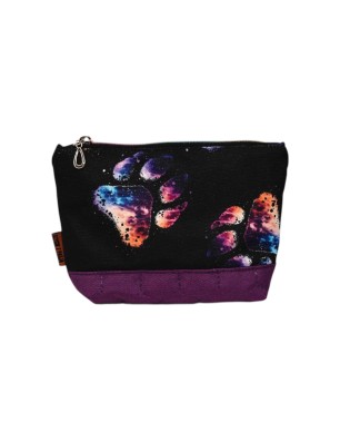 Szycie z pasją|Mała Kosmetyczka Kolorowa Łapka - 19x13x5cm Rozmiar S|Kosmetyczki klasyczne|SZYCIE Z PASJĄ