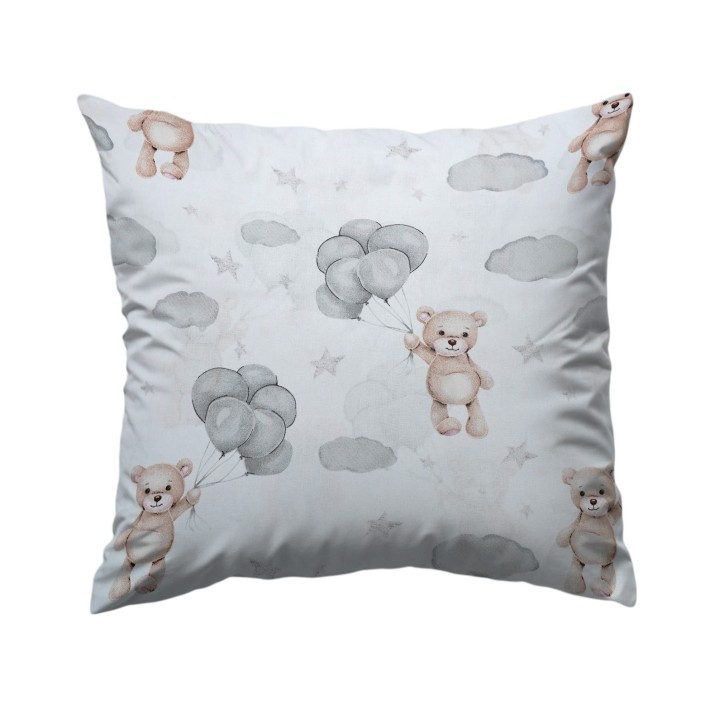 Bawełniana Poszewka Na Poduszkę 50x50 – Miś w Chmurach