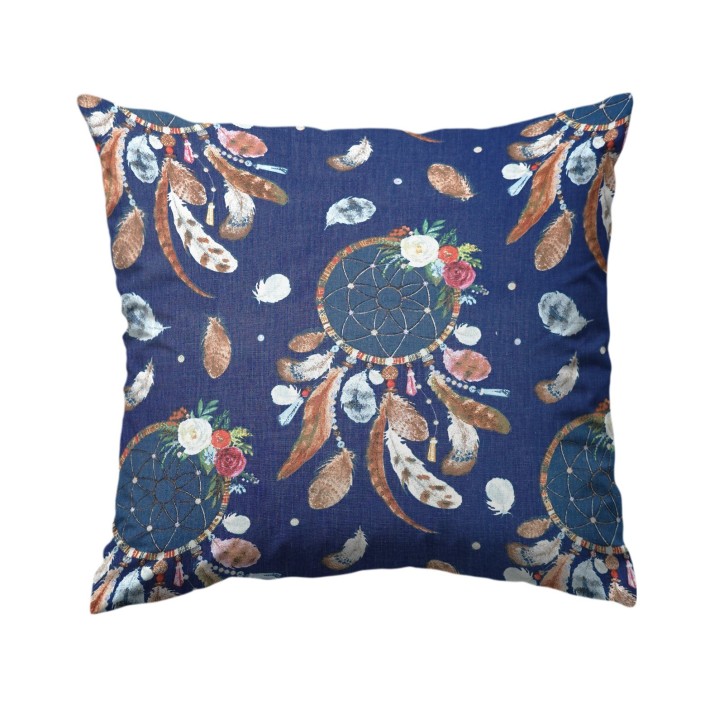 Bawełniana Poszewka Na Poduszkę 50x50 – Nocny Łapacz Snów Bawełniana Poszewka Na Poduszkę 50x50 – Nocny Łapacz Snów