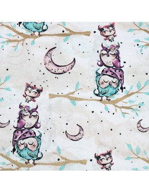 handmade poszewka 40x40 cm z pastelowym wzorem