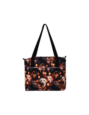 Torbo Plecak Damski 3w1 z motywem psów labrador