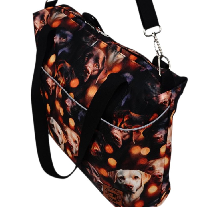 Torbo Plecak Damski 3w1 z motywem psów labrador Torbo Plecak Damski 3w1 z motywem psów labrador