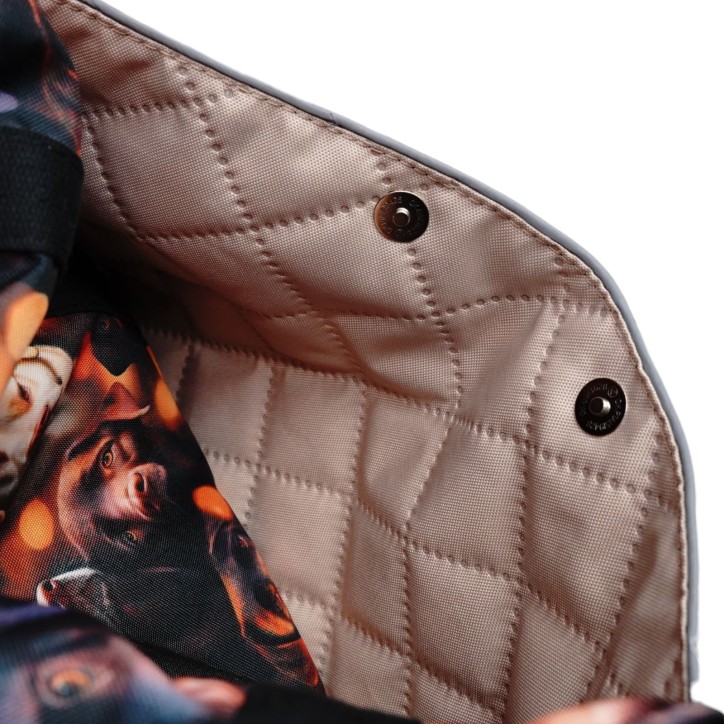 Torbo Plecak Damski 3w1 z motywem psów labrador Torbo Plecak Damski 3w1 z motywem psów labrador