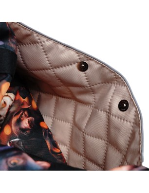 Szycie z pasją|Torbo Plecak Damski 3w1 z motywem psów labrador|Plecaki Damskie Kolorowe|SZYCIE Z PASJĄ