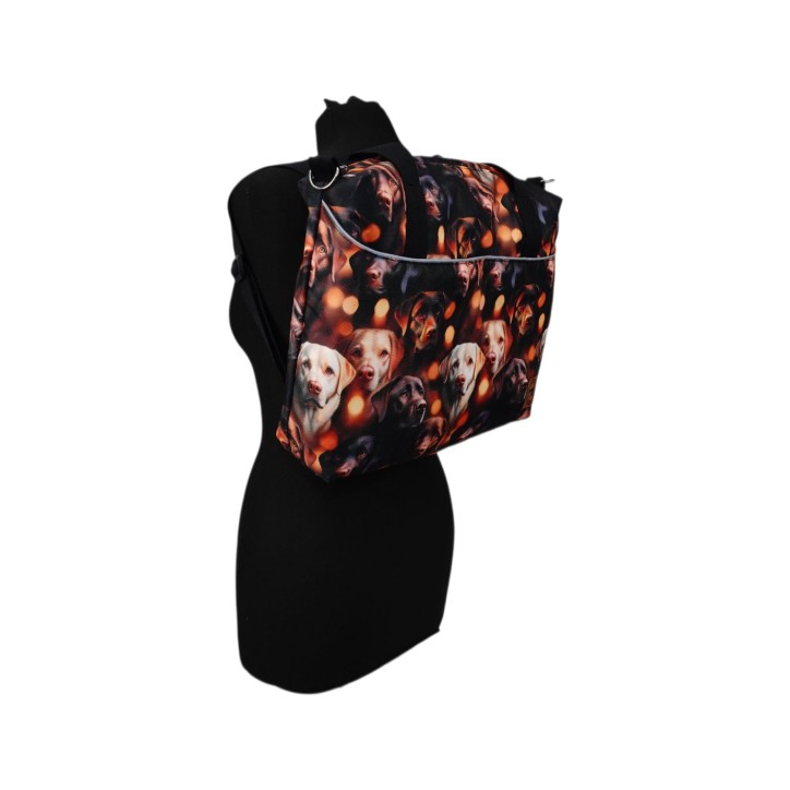 Torbo Plecak Damski 3w1 z motywem psów labrador Torbo Plecak Damski 3w1 z motywem psów labrador