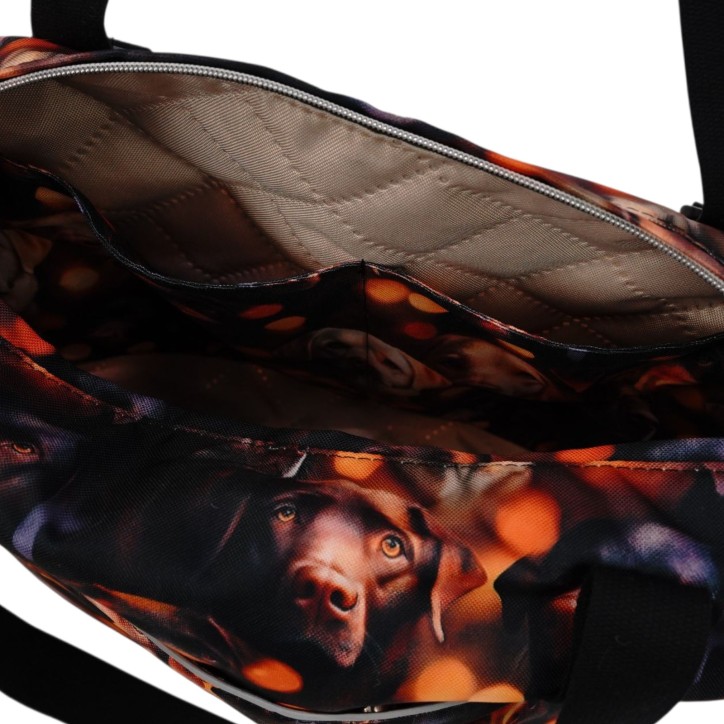 Torbo Plecak Damski 3w1 z motywem psów labrador Torbo Plecak Damski 3w1 z motywem psów labrador