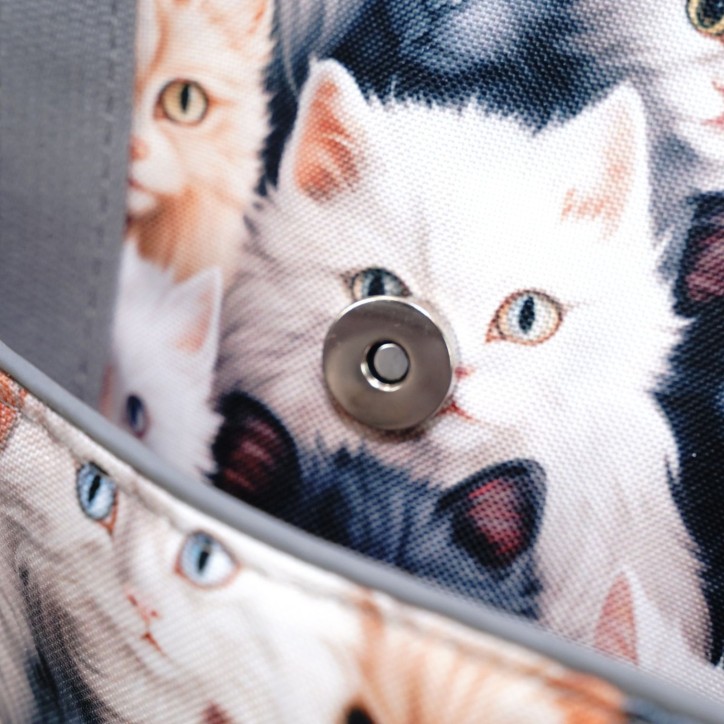 Torbo Plecak Damski 3w1 z motywem kotów Torbo Plecak Damski 3w1 z motywem kotów