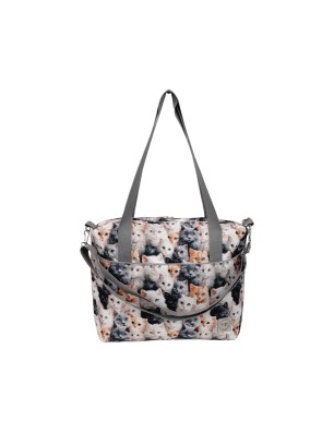 Szycie z pasją|Torbo Plecak Damski 3w1 z motywem kotów|Plecaki Damskie Kolorowe|SZYCIE Z PASJĄ