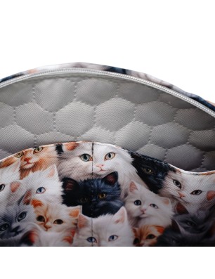 Szycie z pasją|Torbo Plecak Damski 3w1 z motywem kotów|Plecaki Damskie Kolorowe|SZYCIE Z PASJĄ